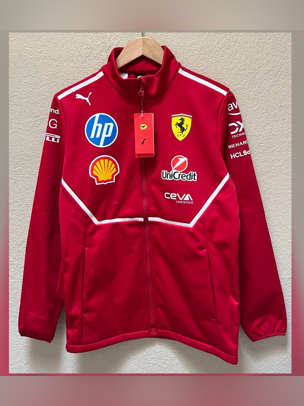 Scuderia Ferrari Formula One Puma 2025 Team  Zip Up Jacket Men’s Size- Small